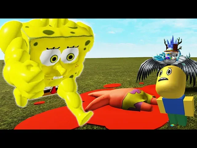 escape from giant spongebob - survival the spongebob on roblox